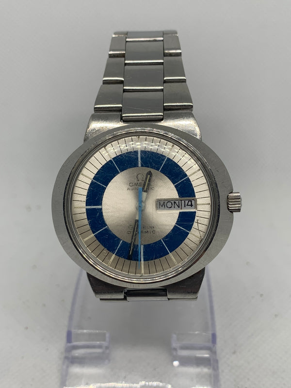 Omega Genève 1969s Genève Dynamic Winding Date Original Dial Steel Vintage Watch Ref 135.033