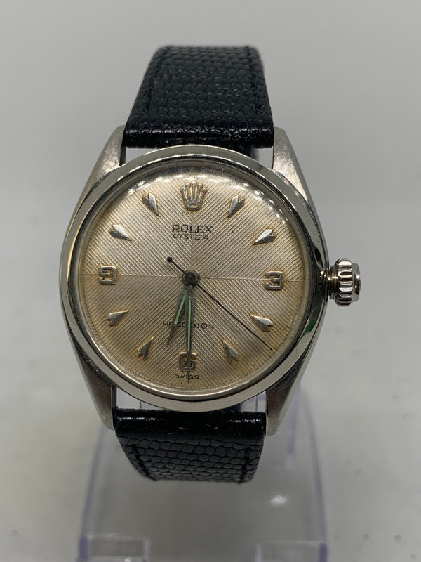 Rolex Oyster Precision Honeycomb Dial Ref 6480