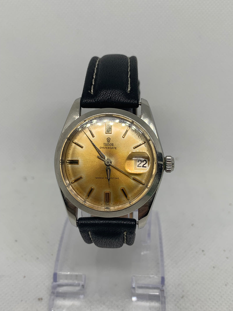 Tudor Oysterdate Manual Wind Small Rose Watch Ref 7962
