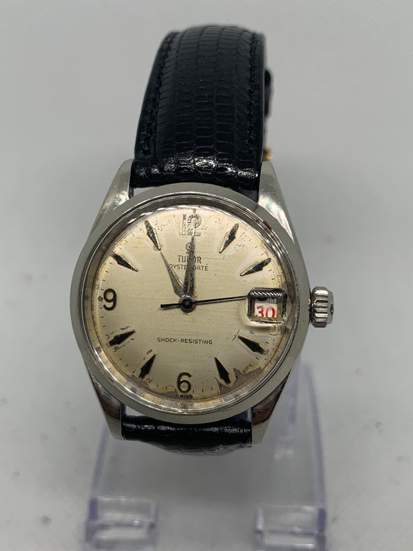 Tudor Oysterdate Manual Wind Small Rose Watch Ref 7961