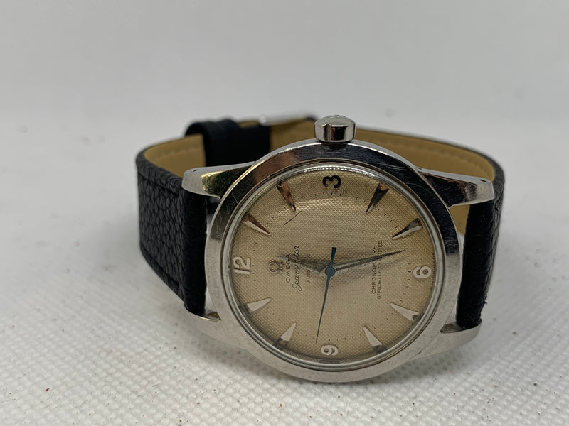 Omega Seamaster Bumper automatic Tapestry Dial Vintage 1950 Watch Ref. 2577-4 Cal.352