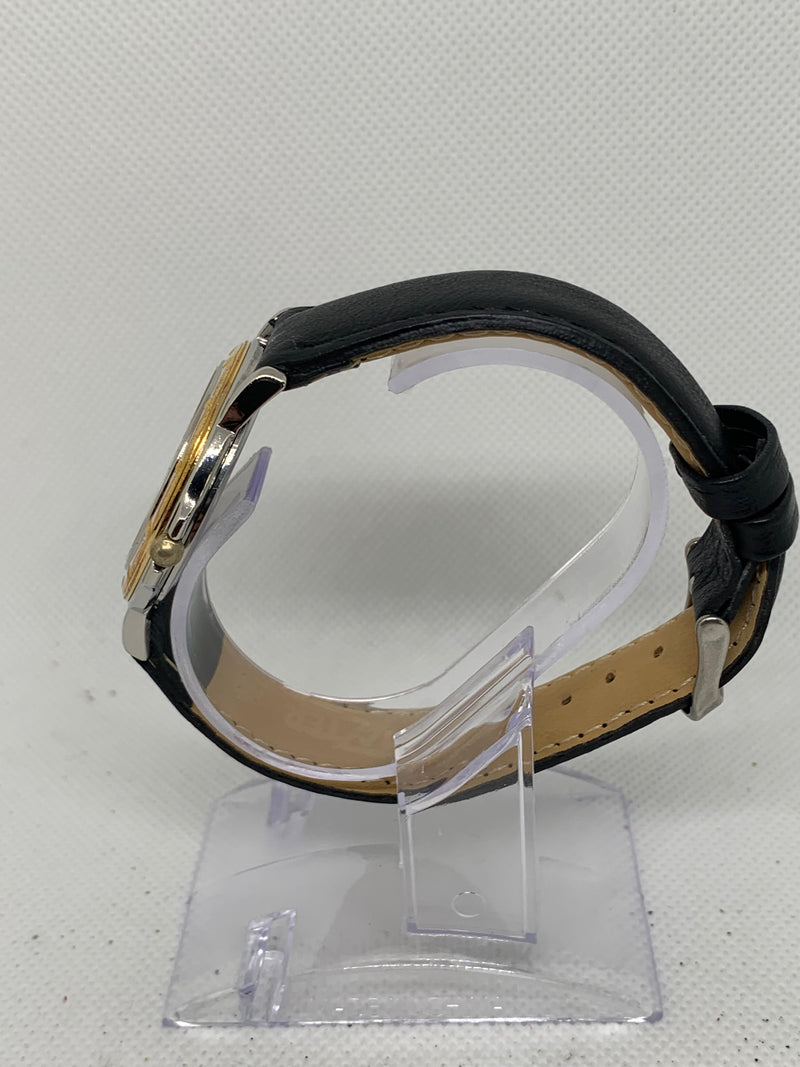 Raymond Weil Tango 5560 Men's 35mm Blue Dial Part 18k Gold Plated 5560-STP-50001