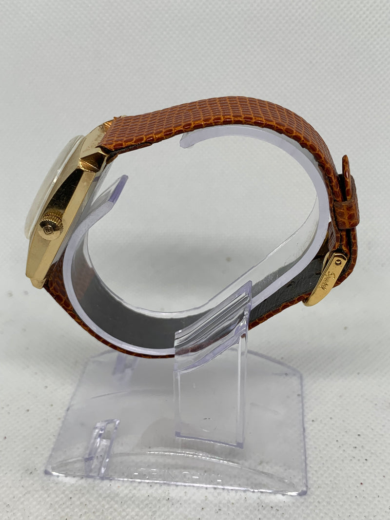 Benrus 1970's Vintage Sea Lord Stainless Steel Gold Watch