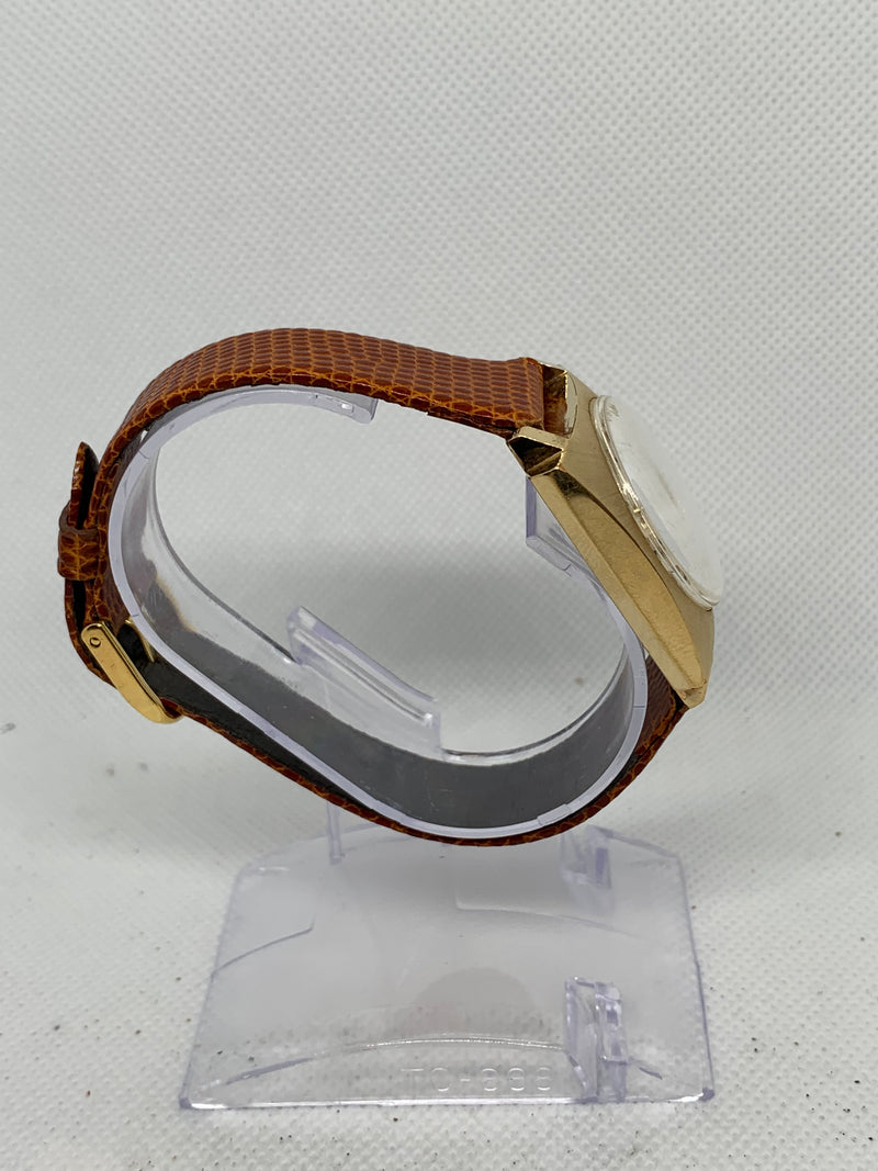 Benrus 1970's Vintage Sea Lord Stainless Steel Gold Watch