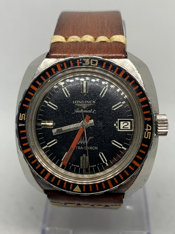 Longines Ultra-Chron Diver automatic scuba vintage Hi-beat