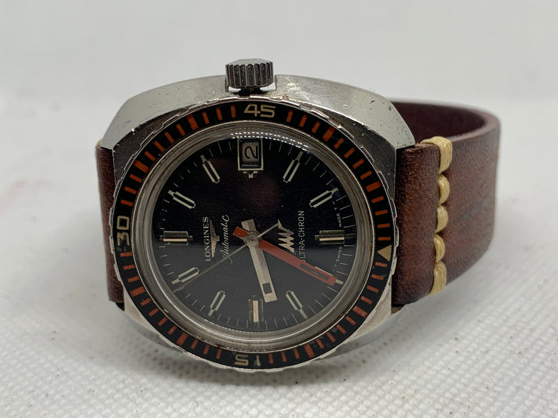 Longines Ultra-Chron Diver automatic scuba vintage Hi-beat