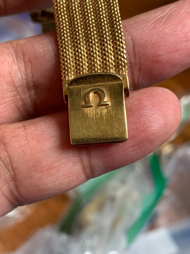Omega Seamaster Vintage 34mm 18k Yellow Gold