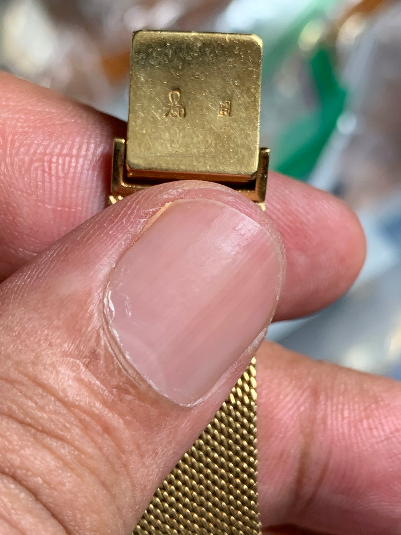 Omega Seamaster Vintage 34mm 18k Yellow Gold