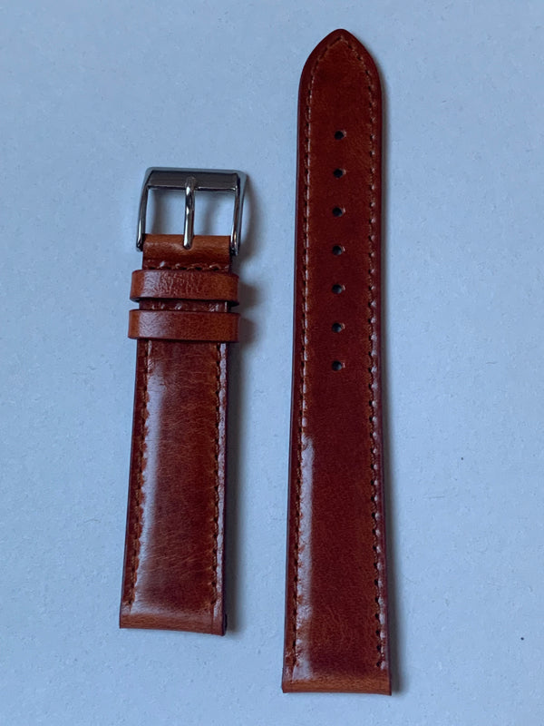 Genuine Hand Made Italian Leather Regular Pullup leather Strap 18/19/20mm Fieno color