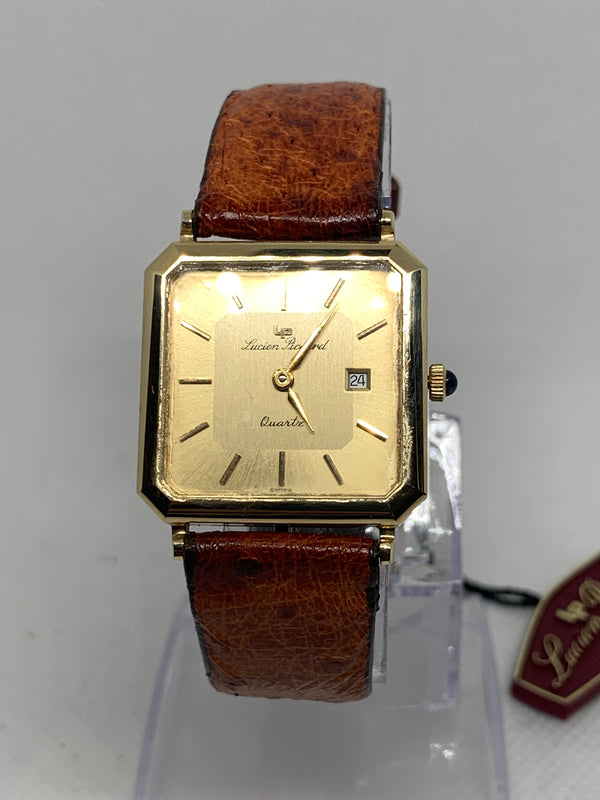 Lucien Piccard Classic Dress 14K Solid Gold Watch
