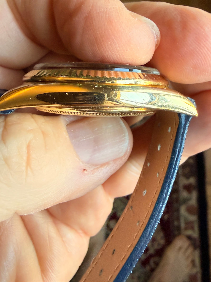 Rolex Datejust 36 36mm 1601 18K Solid Yellow Gold Gold Dial Automatic Watch Unpolished Case