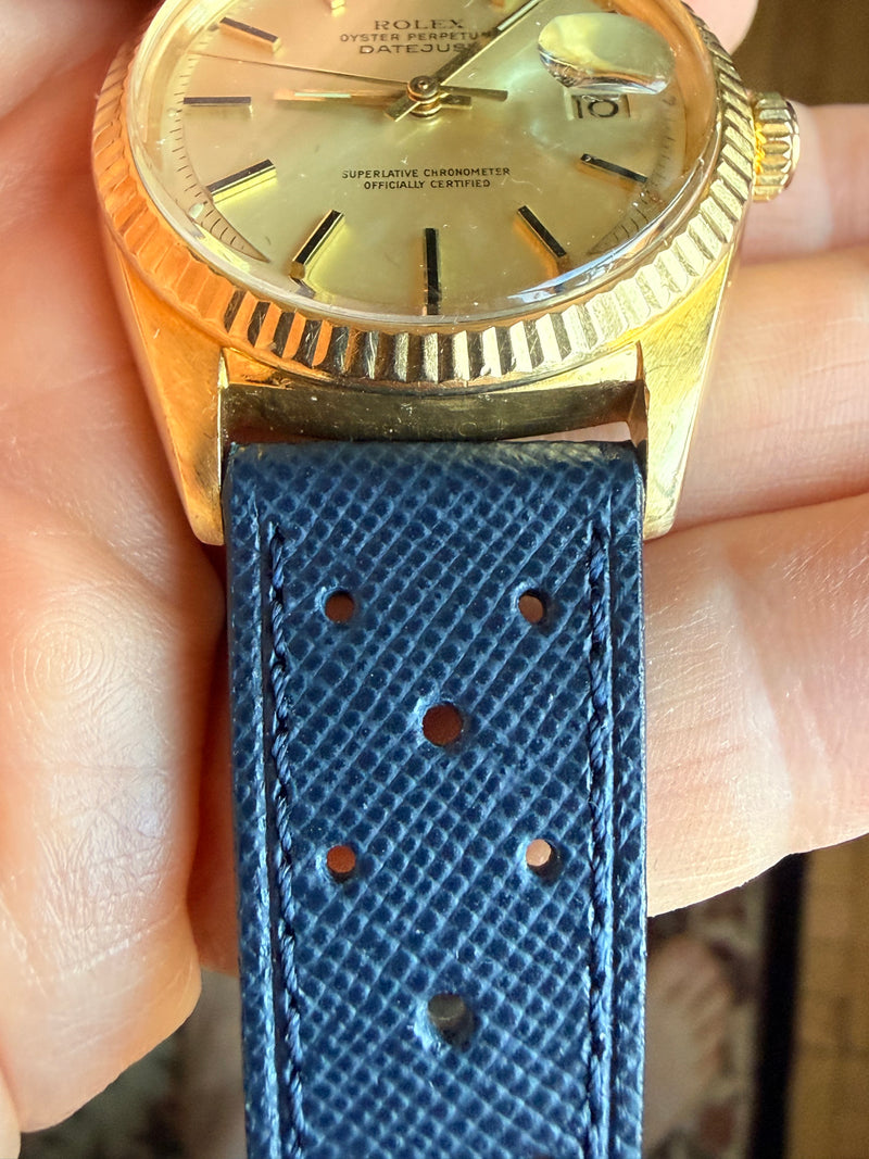 Rolex Datejust 36 36mm 1601 18K Solid Yellow Gold Gold Dial Automatic Watch Unpolished Case