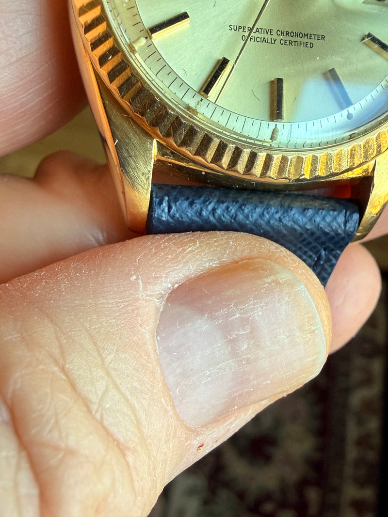 Rolex Datejust 36 36mm 1601 18K Solid Yellow Gold Gold Dial Automatic Watch Unpolished Case