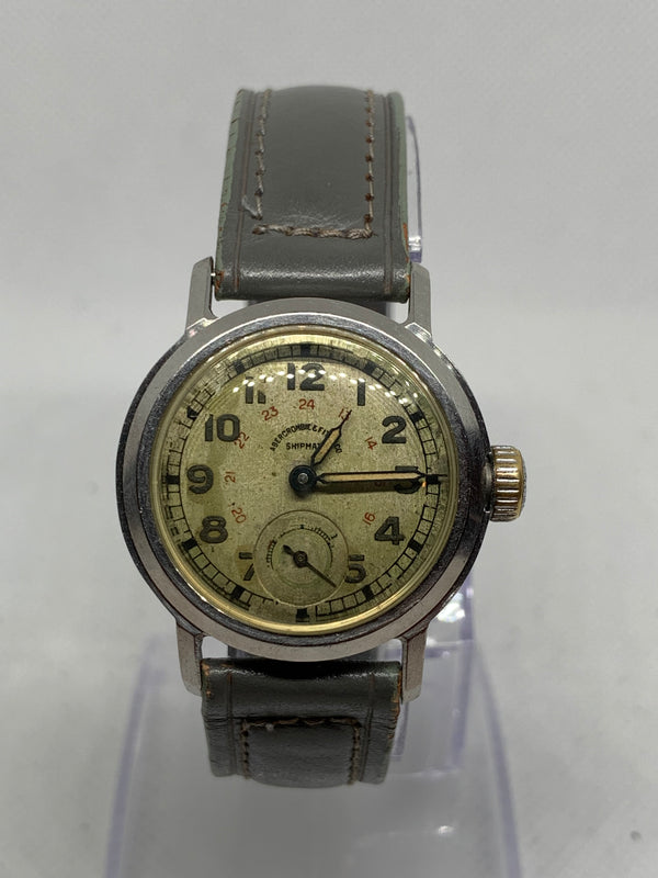 Abercrombie and Fitch “Shipmate” circa 1940’s 24 hour dial Rare Military Watch