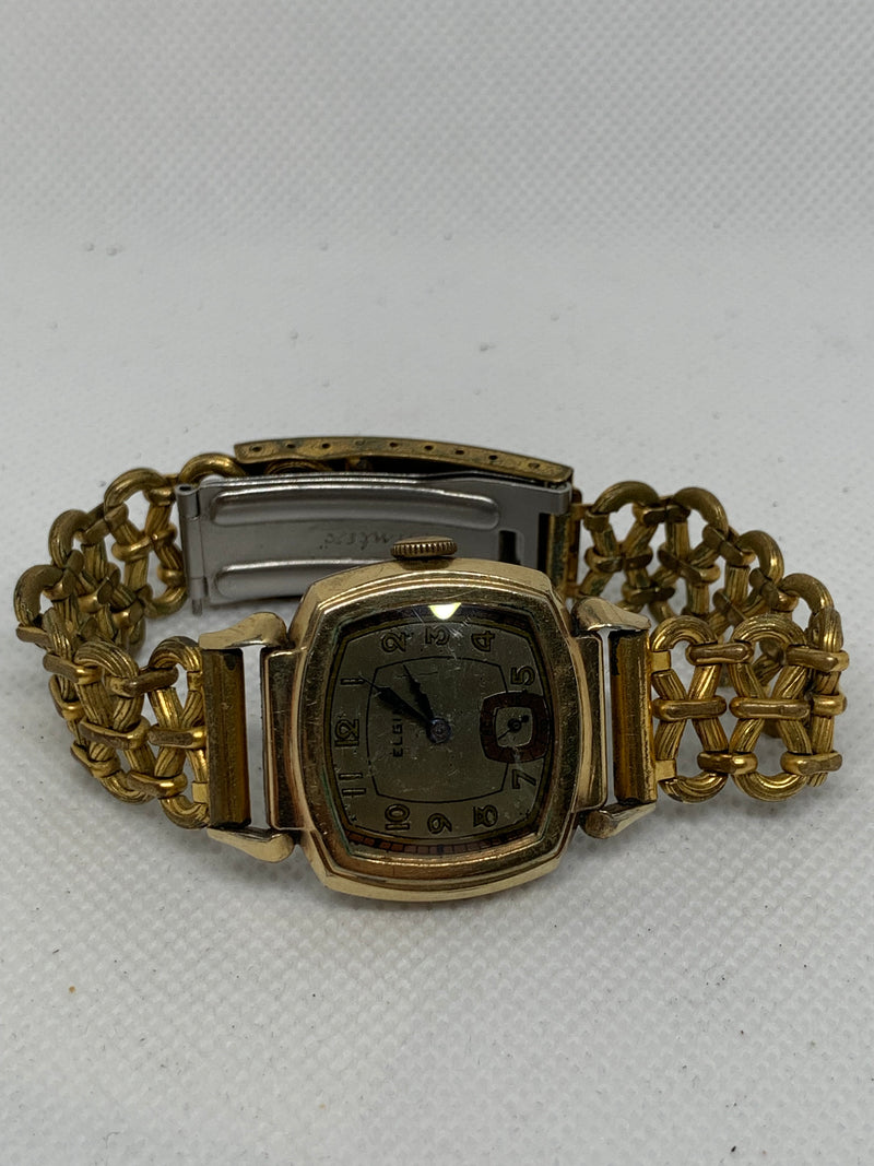 Elgin Vintage Hand Wind Mechanic 17 Jewels Wrist Watch