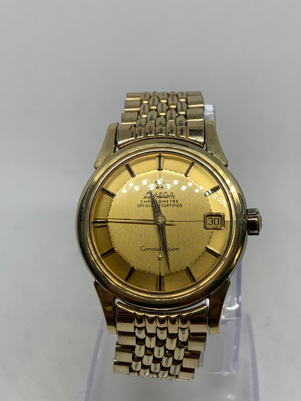Omega Constellation Pie Pan with Crosshair Watch