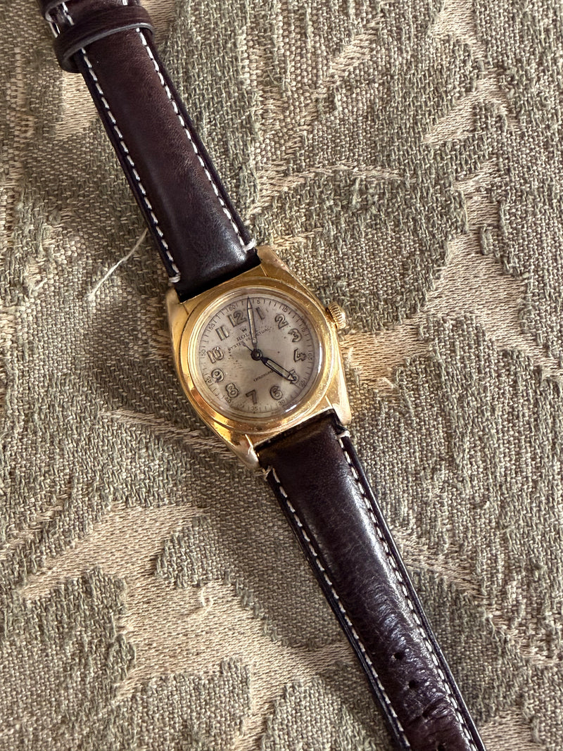 Rolex Oyster Perpetual Bubble Back Chronometer Military Watch 2940