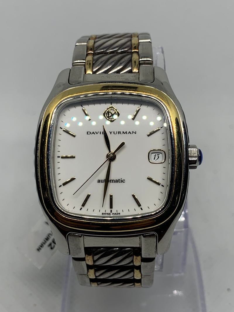 David Yurman T301-LS8 Steel Silver & Yellow Gold Thoroughbred Automatic Watch