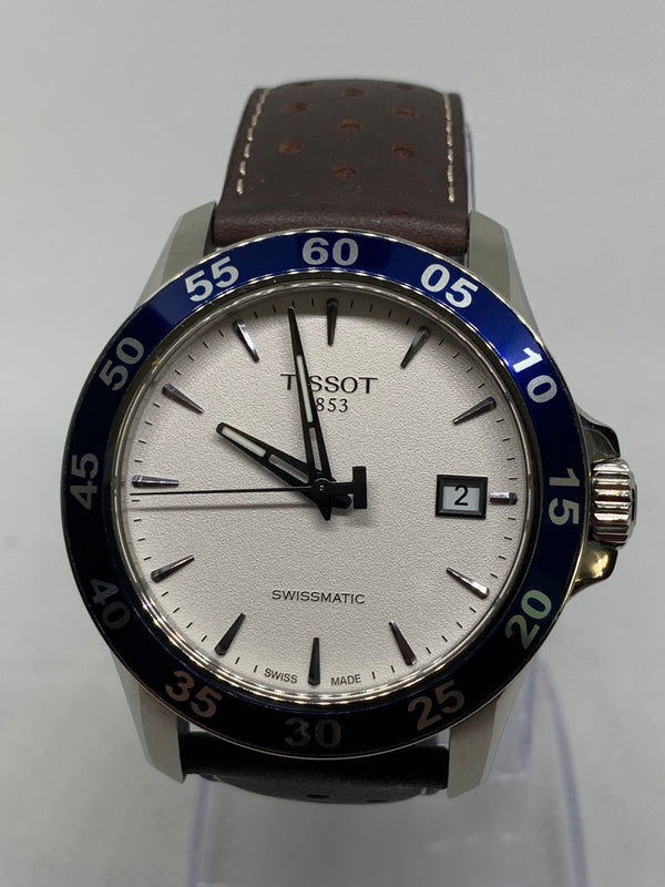 Tissot V8 Swissmatic Automatic Stainless Steel 42mm Silver Dial T1064071603100 Full Set