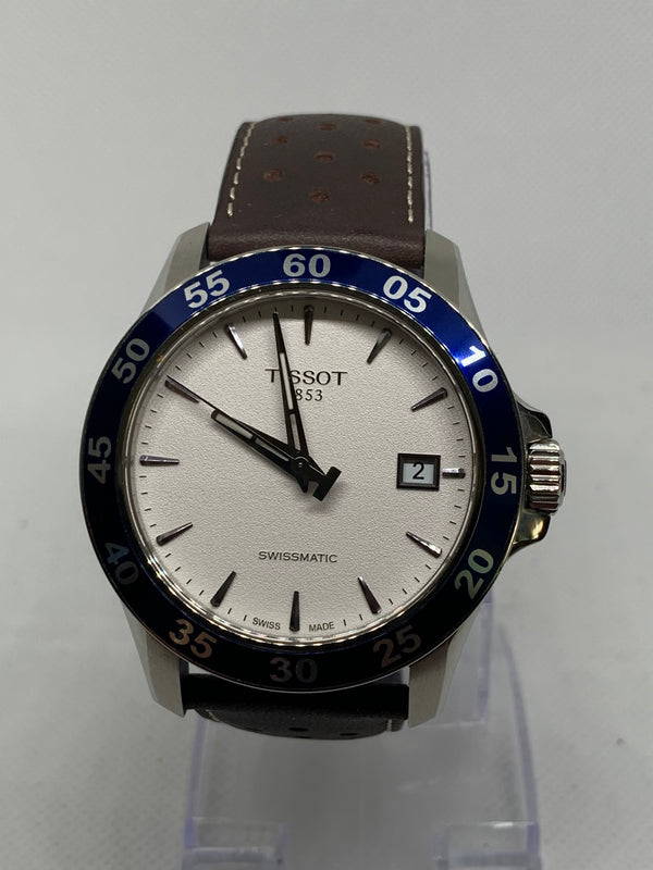 Tissot V8 Swissmatic Automatic Stainless Steel 42mm Silver Dial T1064071603100 Full Set