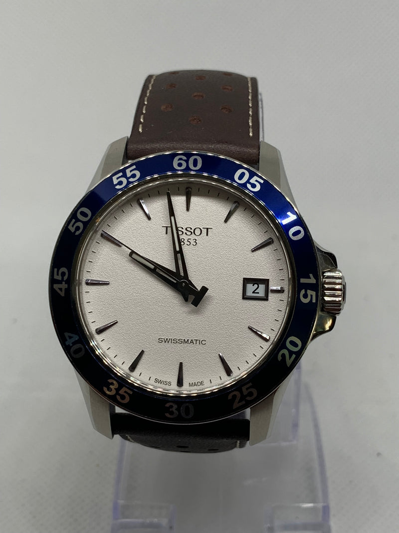 Tissot V8 Swissmatic Automatic Stainless Steel 42mm Silver Dial T1064071603100 Full Set