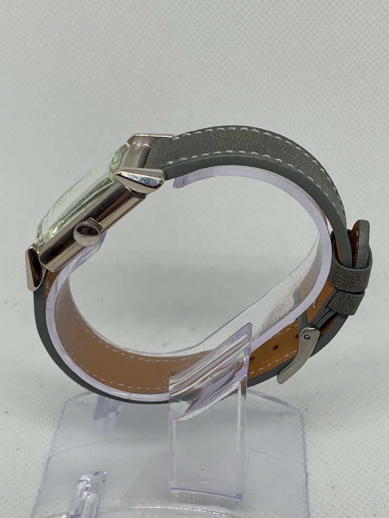 Bulova Rare 14K solid White Gold Tank Watch
