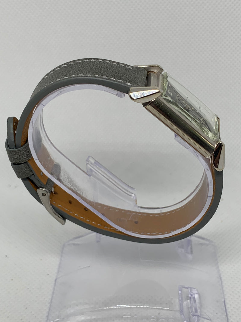 Bulova Rare 14K solid White Gold Tank Watch