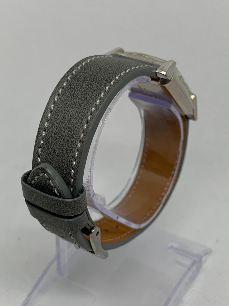Bulova Rare 14K solid White Gold Tank Watch