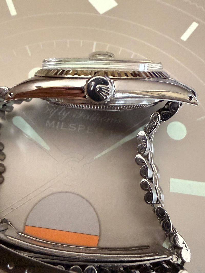 Rolex Datejust 36 Green Stella Enamel Sigma Wideboy Dial Ref 1601 Ca. 1974 Ultra Rare