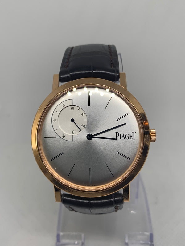 Piaget Atliplano P10522 Mens Ultra Thin 40mm Rose Gold