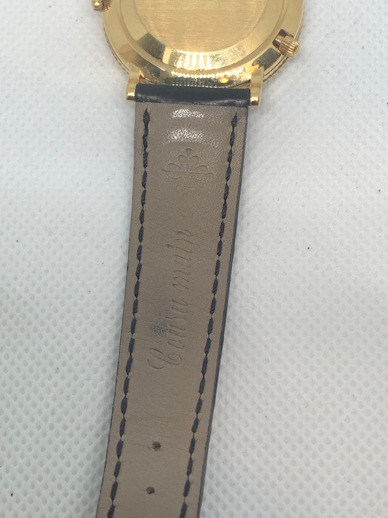 Patek Philippe Travel Time 5034 18K Yellow Gold Mens Watch Box/Papers 5034J