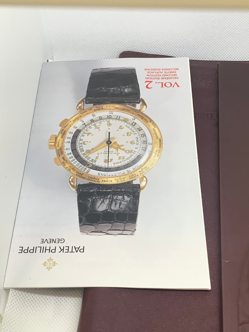 Patek Philippe Travel Time 5034 18K Yellow Gold Mens Watch Box/Papers 5034J