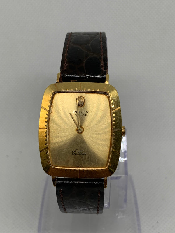 Rolex Cellini 18k Solid Gold Men's Vintage Watch 4087