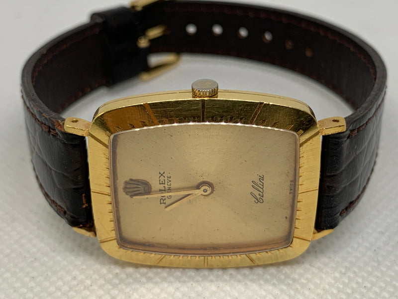 Rolex Cellini 18k Solid Gold Men's Vintage Watch 4087