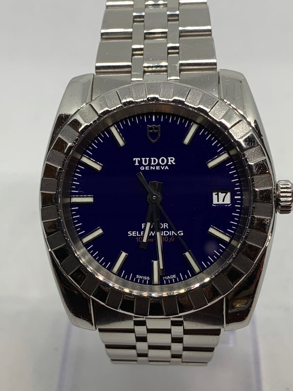 Tudor Classic Date Automatic Blue Dial Automatic Men's Watch Item No. M21010-0005