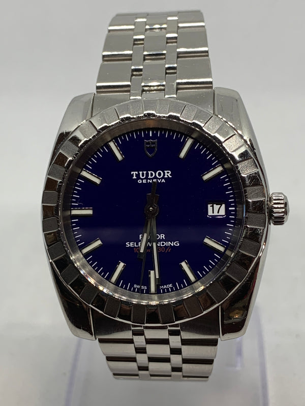 Tudor Classic Date Automatic Blue Dial Automatic Men's Watch Item No. M21010-0005