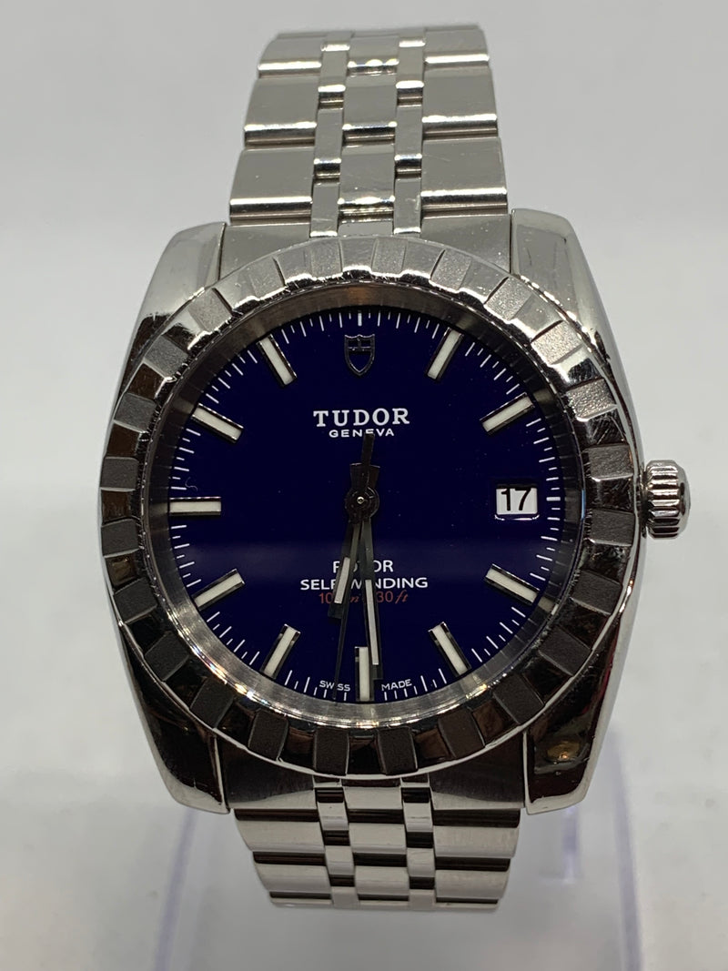 Tudor Classic Date Automatic Blue Dial Automatic Men's Watch Item No. M21010-0005