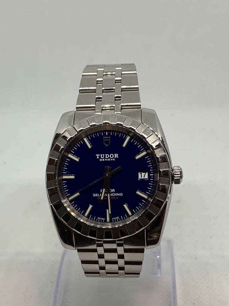 Tudor Classic Date Automatic Blue Dial Automatic Men's Watch Item No. M21010-0005