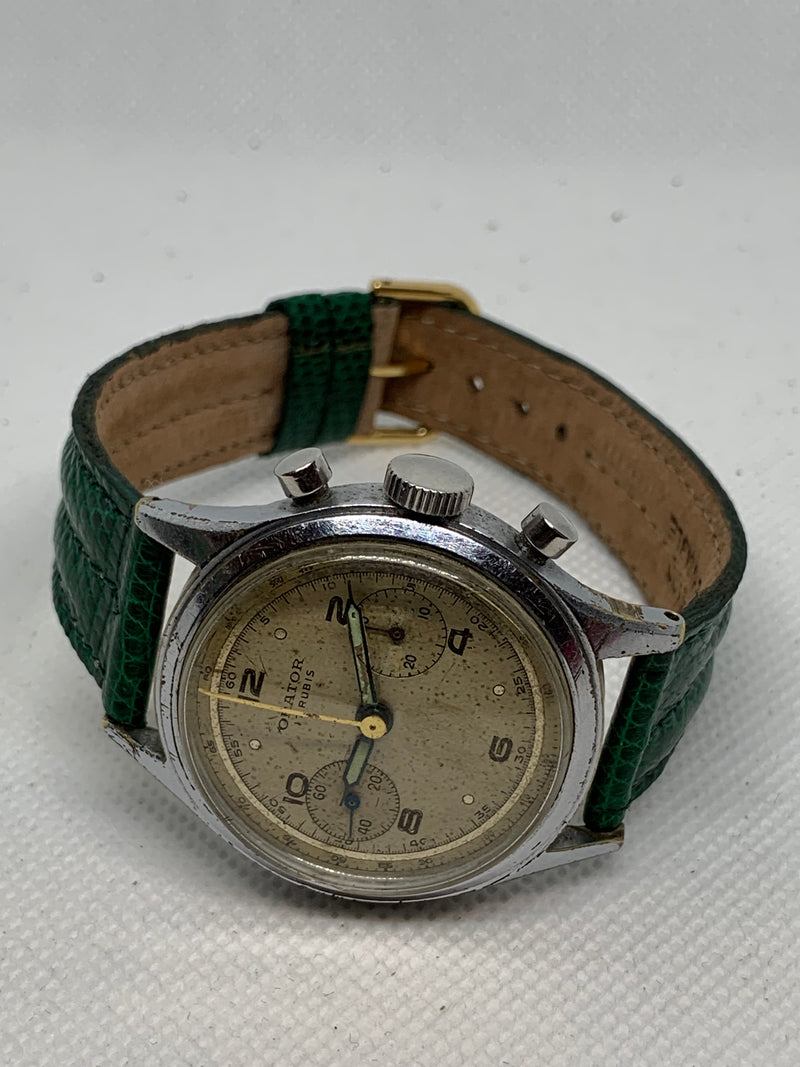 Orator Chronograph Vintage Watch Swiss Military Style WW2