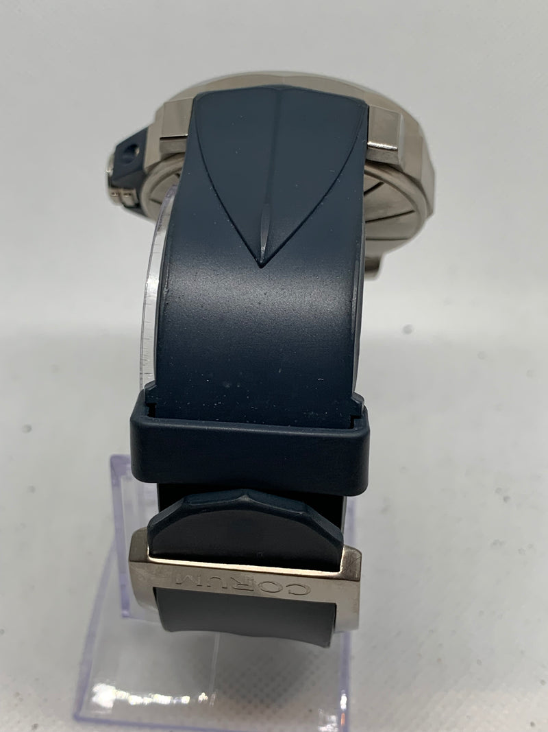 Corum Admiral's Cup Competition 48 Black Face Rubber Strap Maritime Flag Dial
