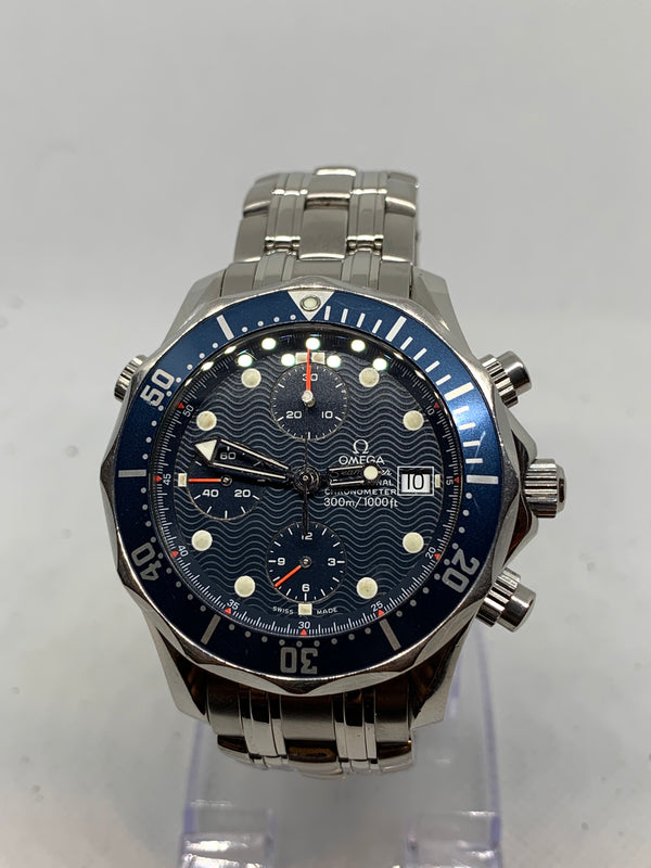 Omega Seamaster Diver 300 M Chronograph Steel Automatic Mens Watch 2225.80.00