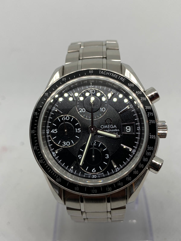 Omega Speedmaster Date Ref. 32105000 black dial steel bracelet Full Set 2013