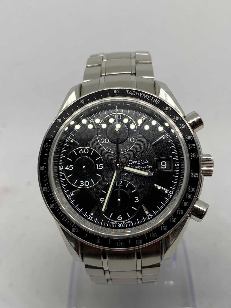 Omega Speedmaster Date Ref. 32105000 black dial steel bracelet Full Set 2013