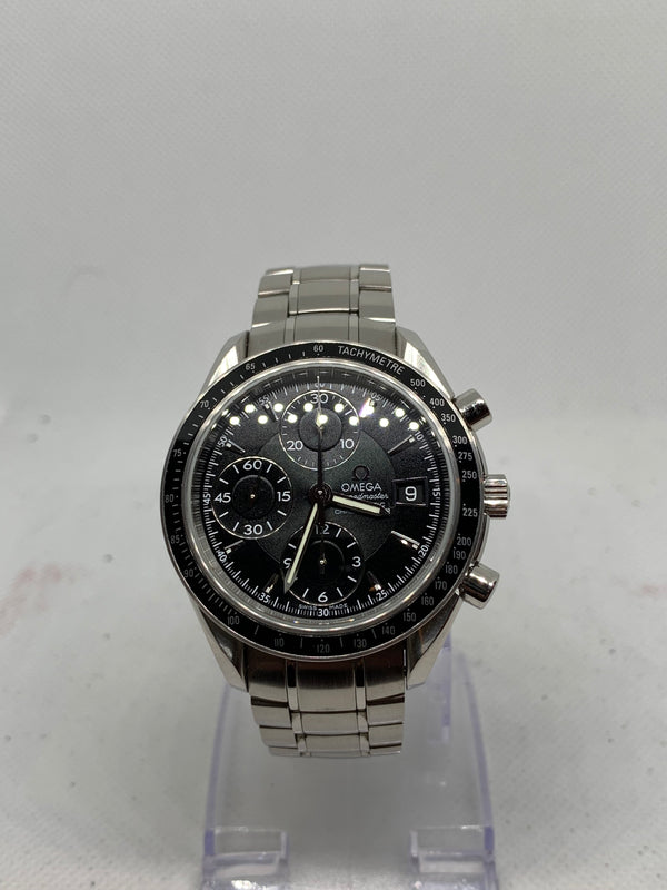 Omega Speedmaster Date Ref. 32105000 black dial steel bracelet Full Set 2013