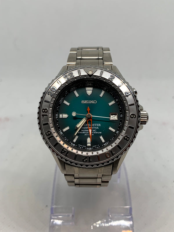 Seiko Kinetic Landmaster Sagarmatha 41mm Titanium LE Watch (SBCW021) 5M45-6A80