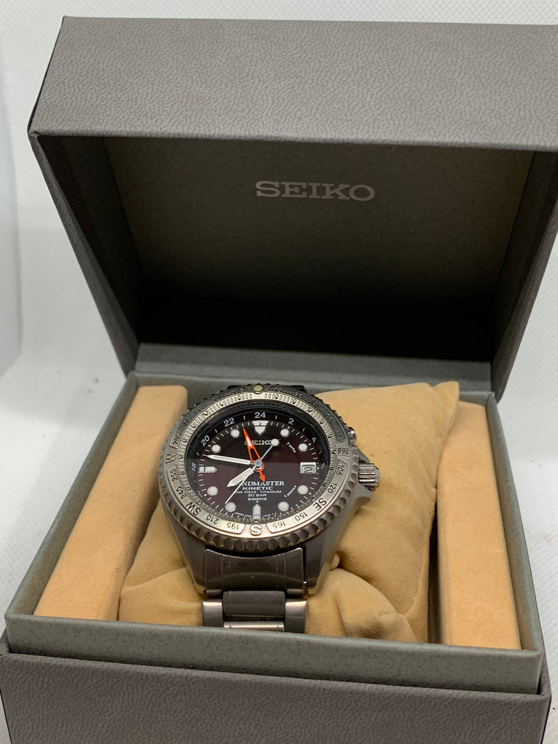 Seiko Kinetic 5M65-0A10 LandMaster NAOMI UEMURA Kinetic Men's