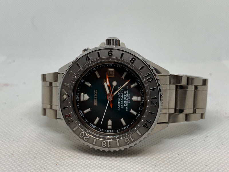 Seiko Kinetic Landmaster Sagarmatha 41mm Titanium LE Watch (SBCW027) 5M45-6A80