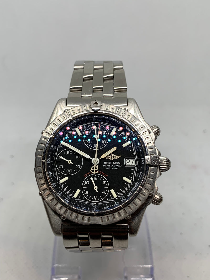 Breitling Blackbird Chronomat Blackbird A13350 Steel 40 mm Black Arabic Dial Automatic Men