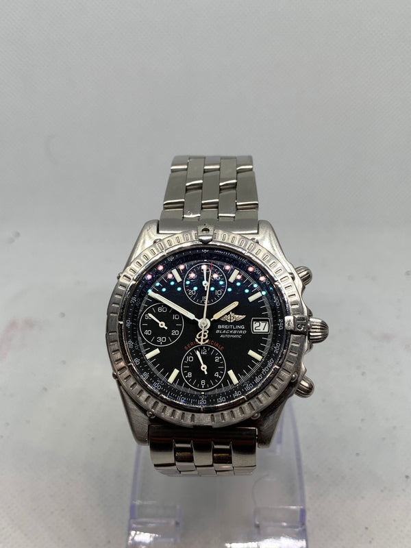 Breitling Blackbird Chronomat Blackbird A13350 Steel 40 mm Black Arabic Dial Automatic Men