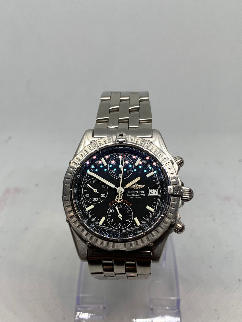 Breitling Blackbird Chronomat Blackbird A13350 Steel 40 mm Black Arabic Dial Automatic Men